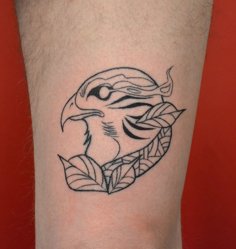 tattoo neotrad falcon