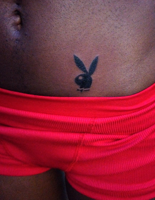 Playboy tattoo black work